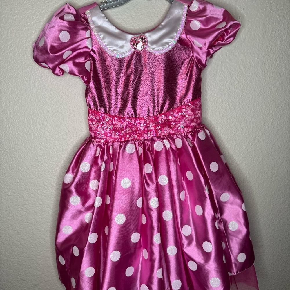 Minnie Mouse Costume From The Disney Store With Gloves & Minnie Ears